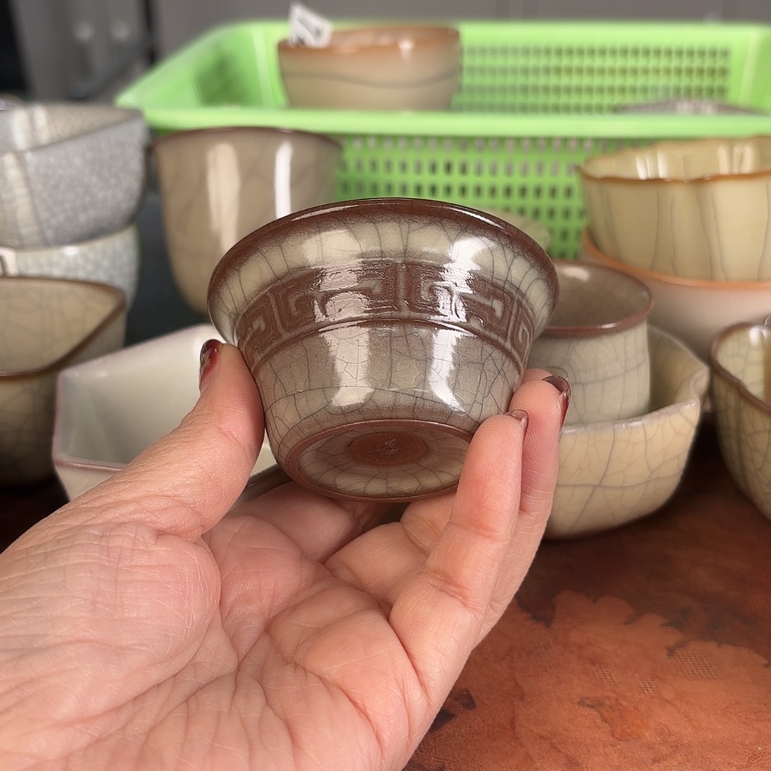 龙泉云间青瓷小米茶器
