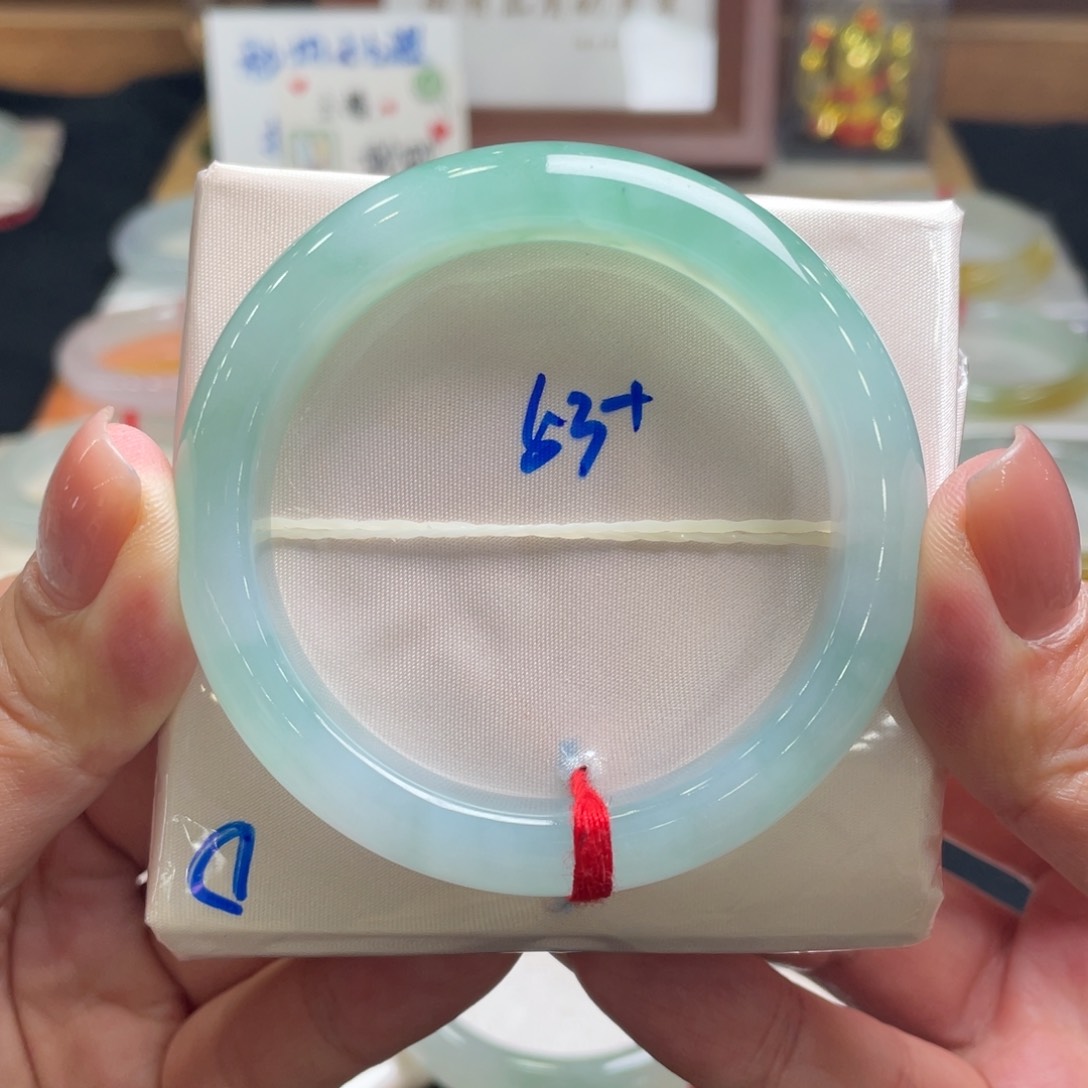 翡翠手镯未镶嵌翡翠53正圈