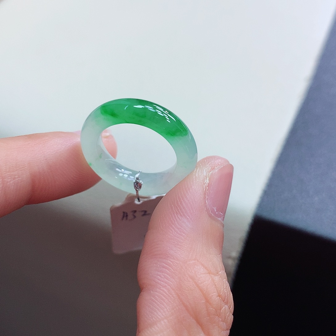 未镶嵌戒指翡翠7-8号