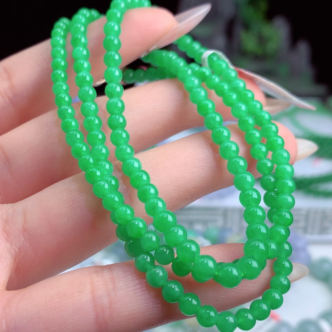 翡翠手链未镶嵌卡3.8-4.5