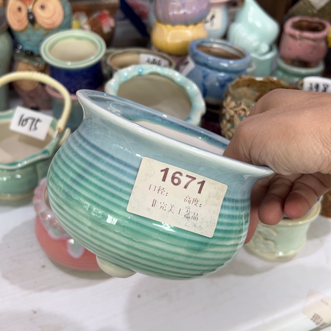 陶瓷陶瓷多肉花盆@@1671