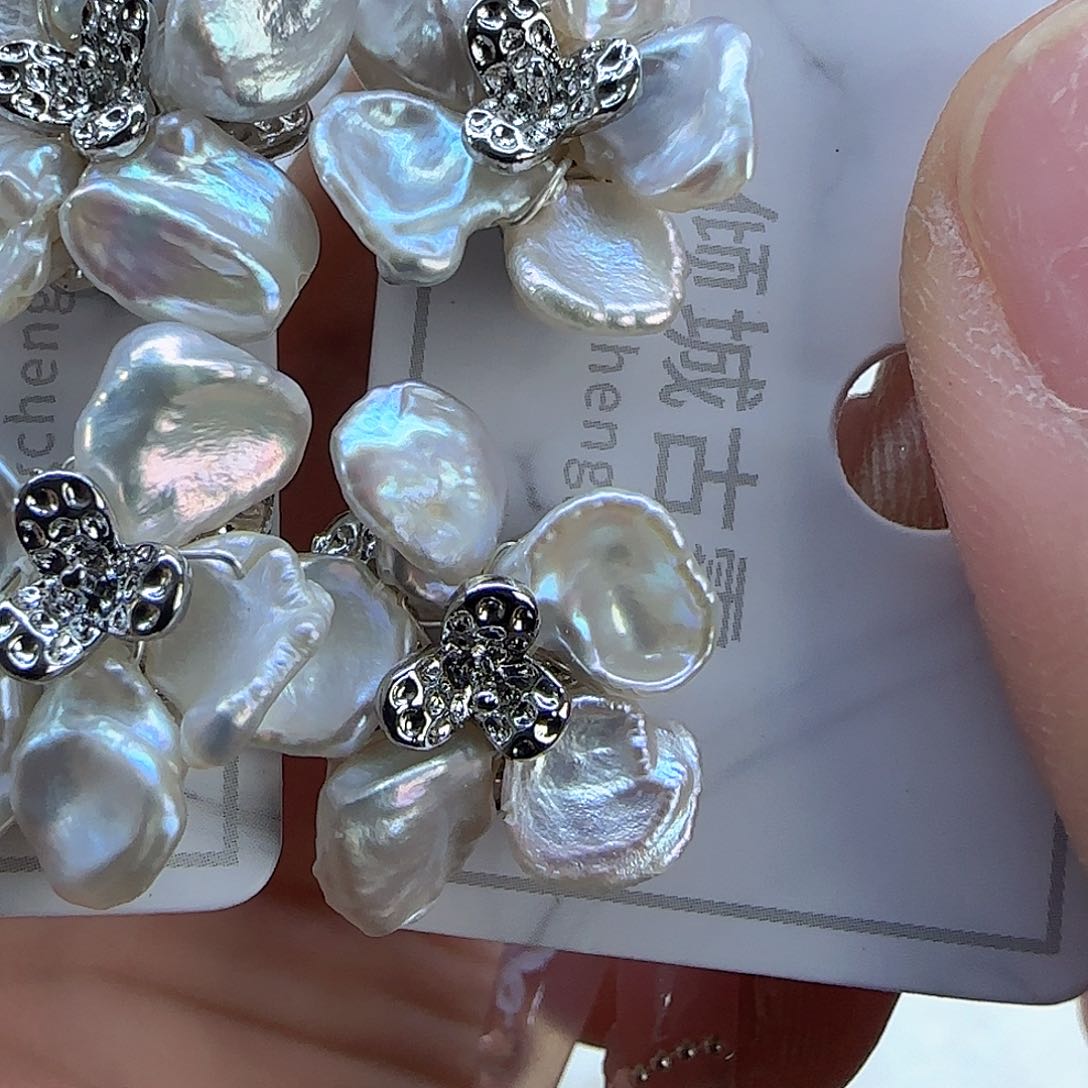 银S925镶嵌项链定制979淡水珍珠