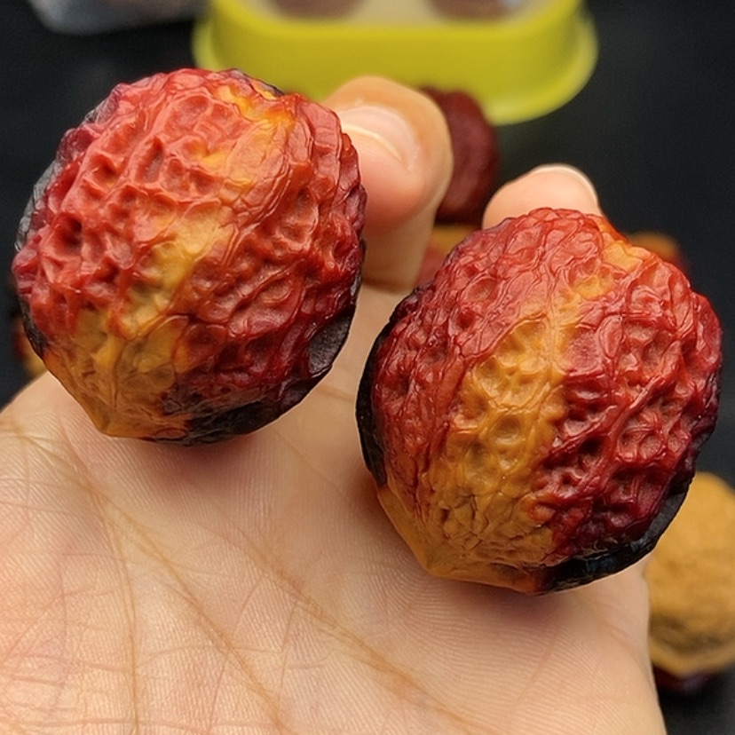 【闪购商品】把件文玩核桃39尺蛇皮元宝