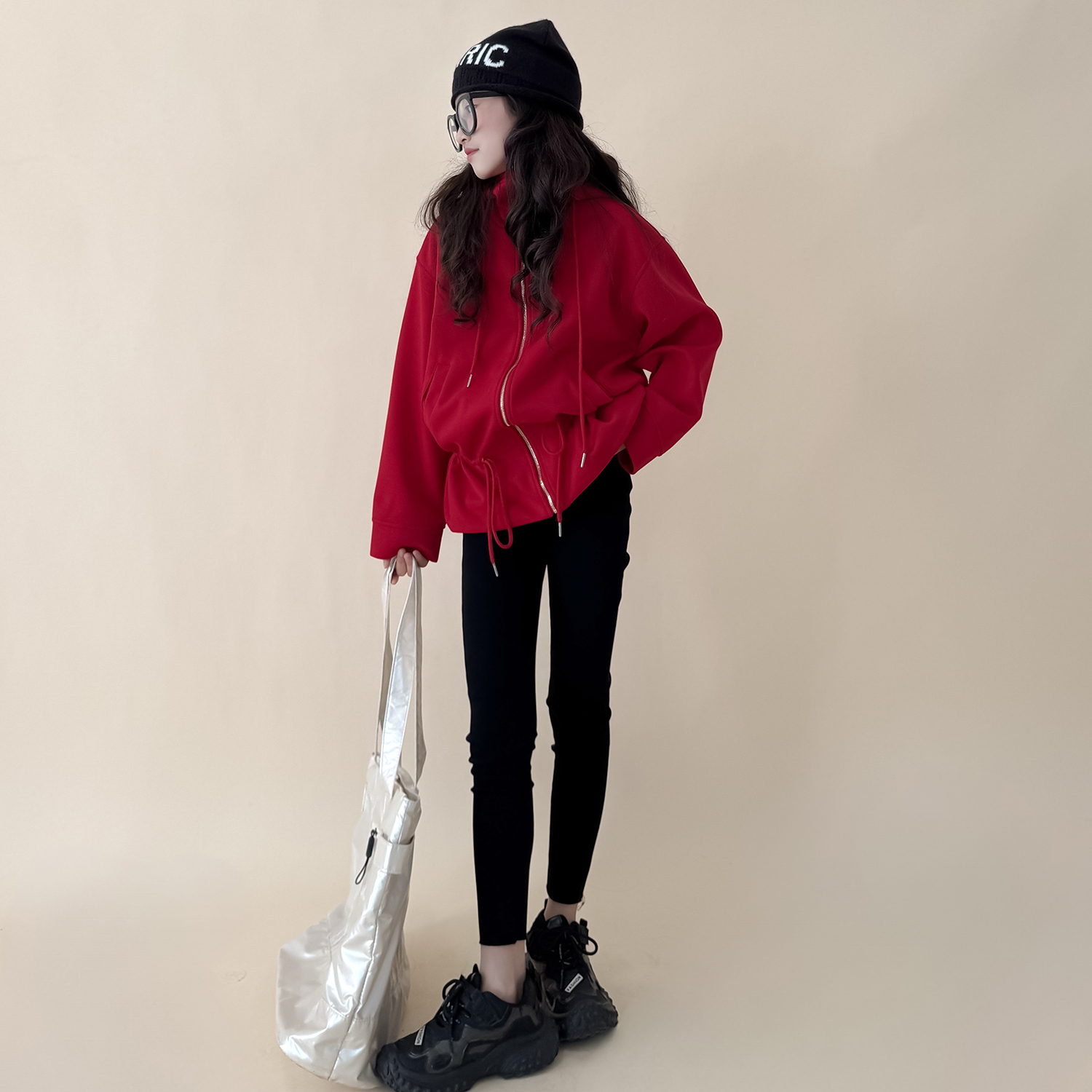 儿童外套女韩版秋季2025新款洋气女童连帽拉链衫女孩休闲卫衣开衫