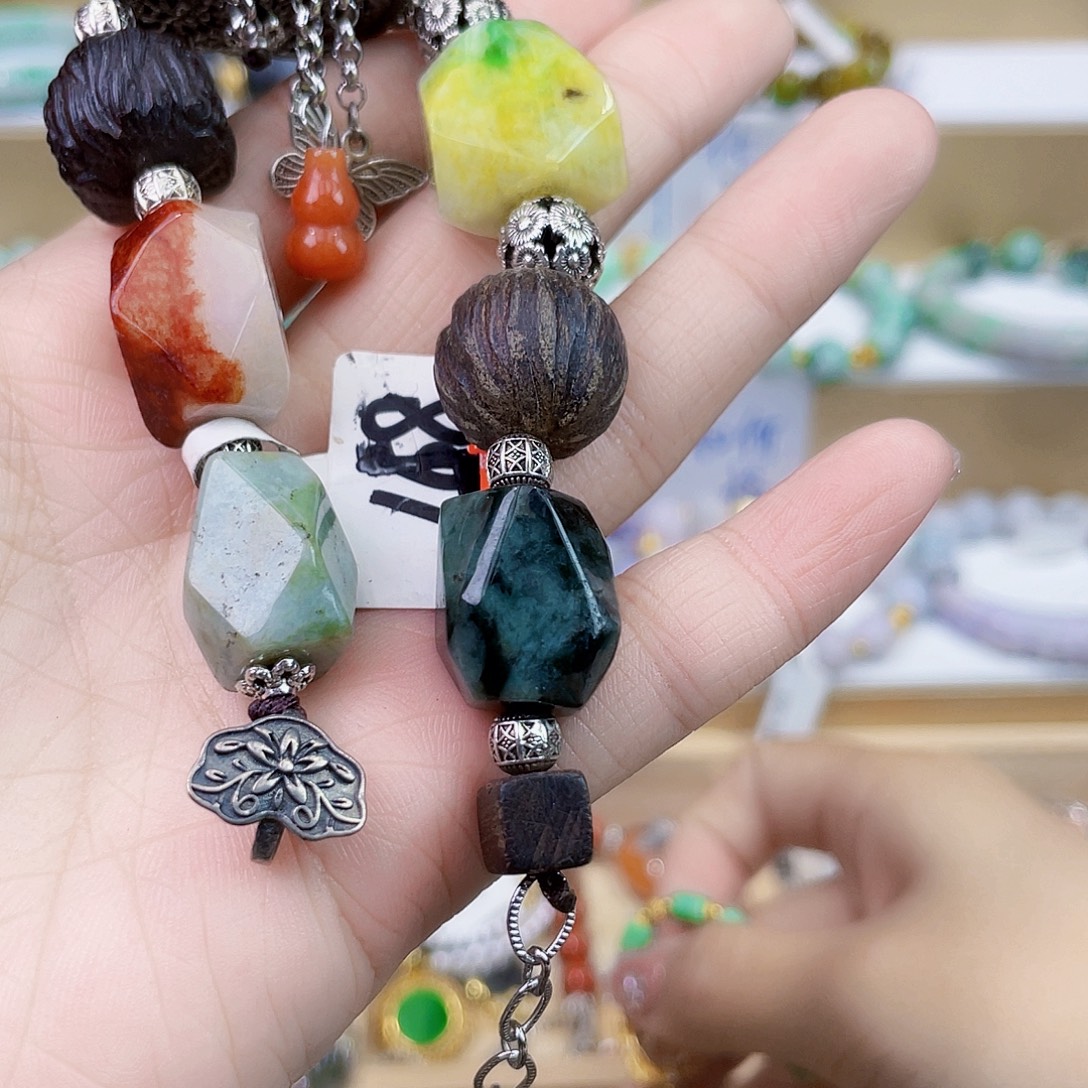 翡翠未镶嵌手链手链