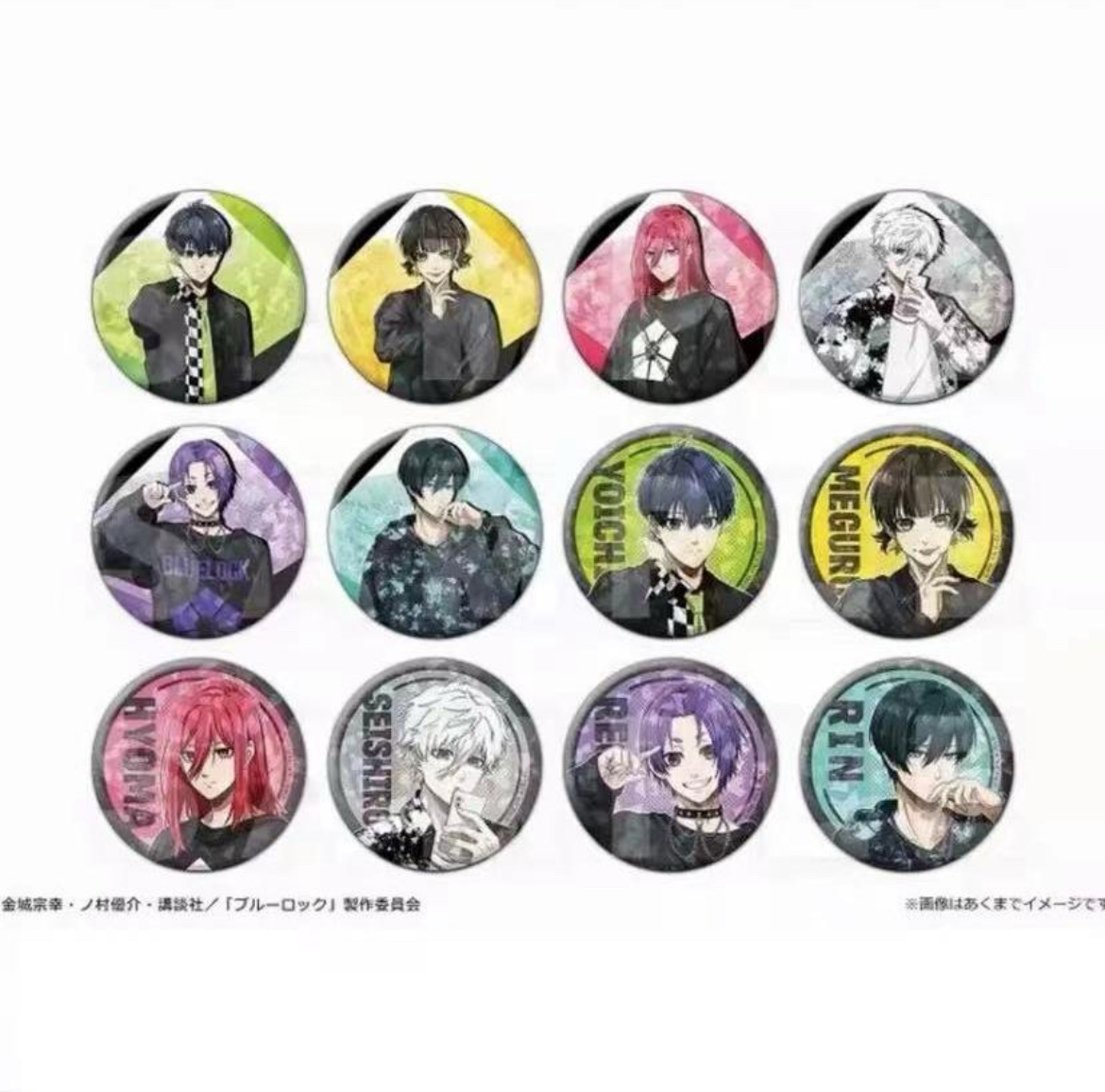 日谷蓝锁蓝色监狱亚文化系列闪吧唧徽章盲袋盲盒