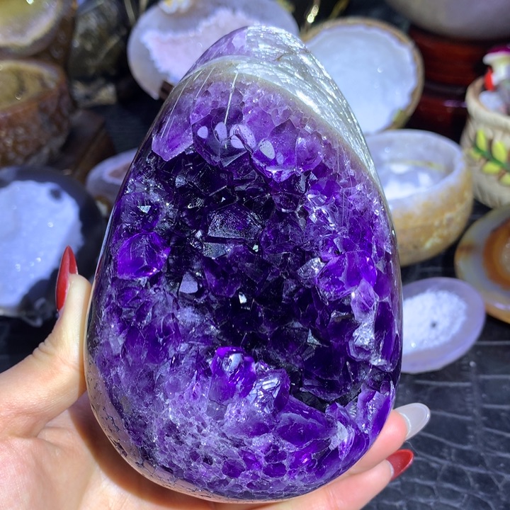 水晶 福利紫晶龙蛋未镶嵌