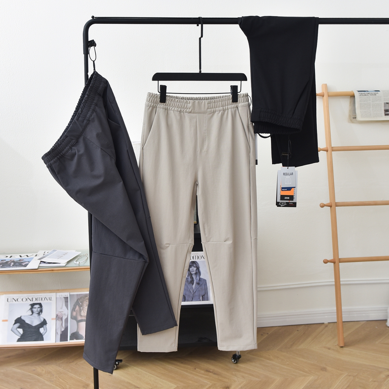 689款户外立体锥形软壳冲锋裤防风防泼水休闲机能库