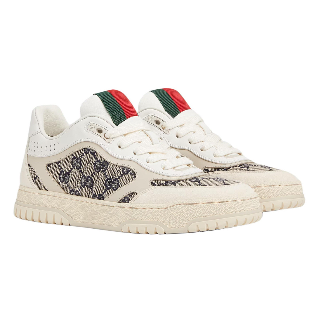 未使用 GUCCI/古驰 全新 女鞋 Re-Web系列 乌木色老花板鞋 多尺码