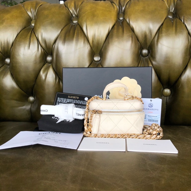 95新 Chanel/香奈儿 安洁利严选 mini化妆盒子WHZ409042H