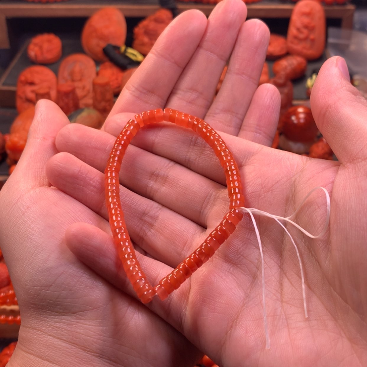 【闪购商品】未镶嵌单圈手串南红玛瑙
