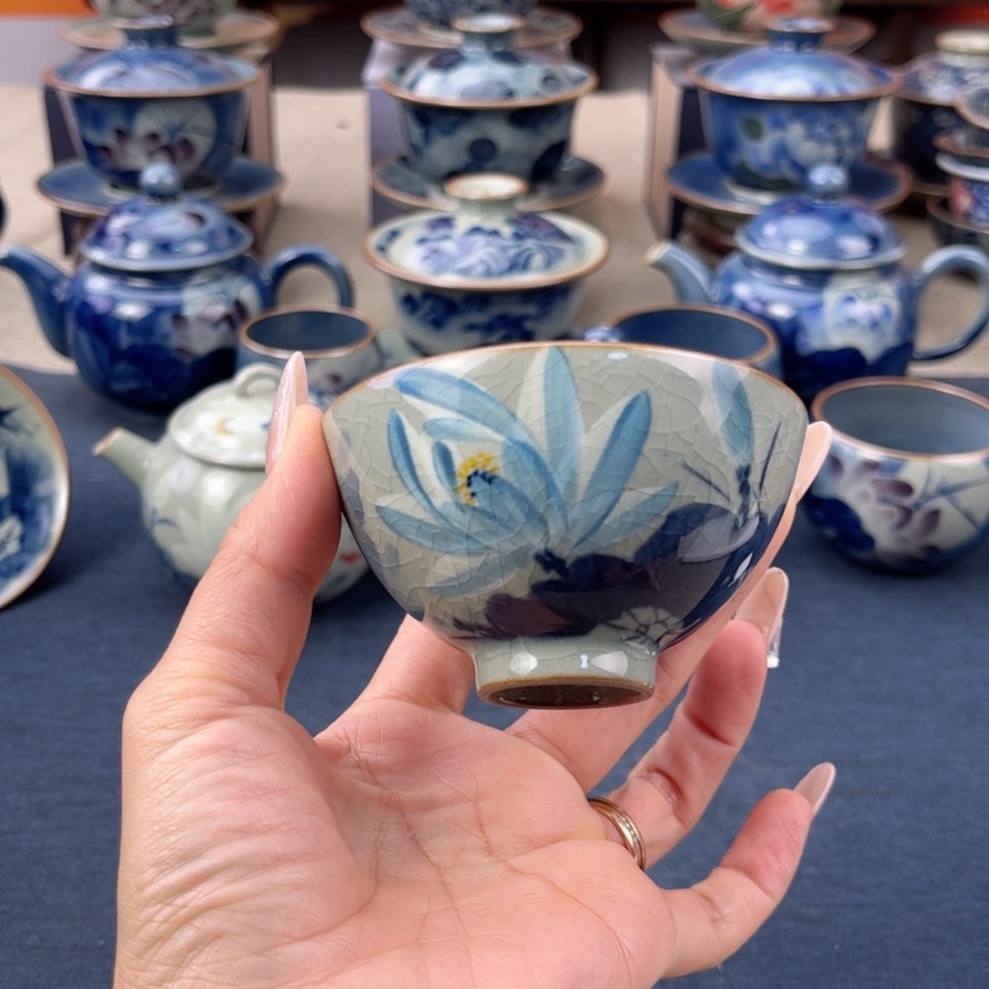 杯景德镇手绘手绘茶具