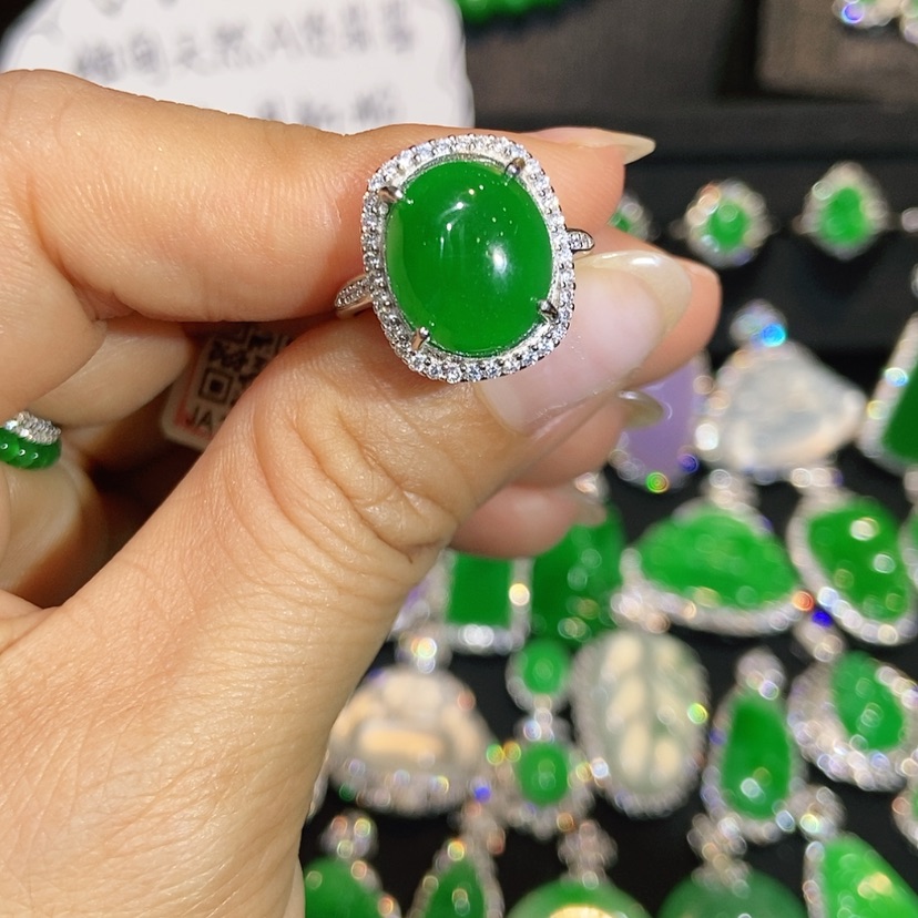 【闪购商品】翡翠戒指未镶嵌天然翡翠