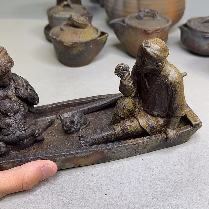 备前烧西村春湖作品备前烧