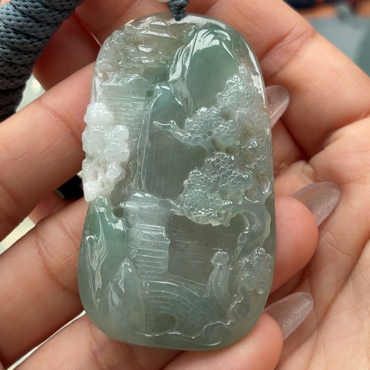 翡翠未镶嵌颈饰天然翡翠a货