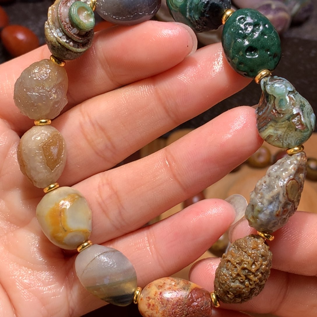 未镶嵌玛瑙/玉髓珠宝半成品