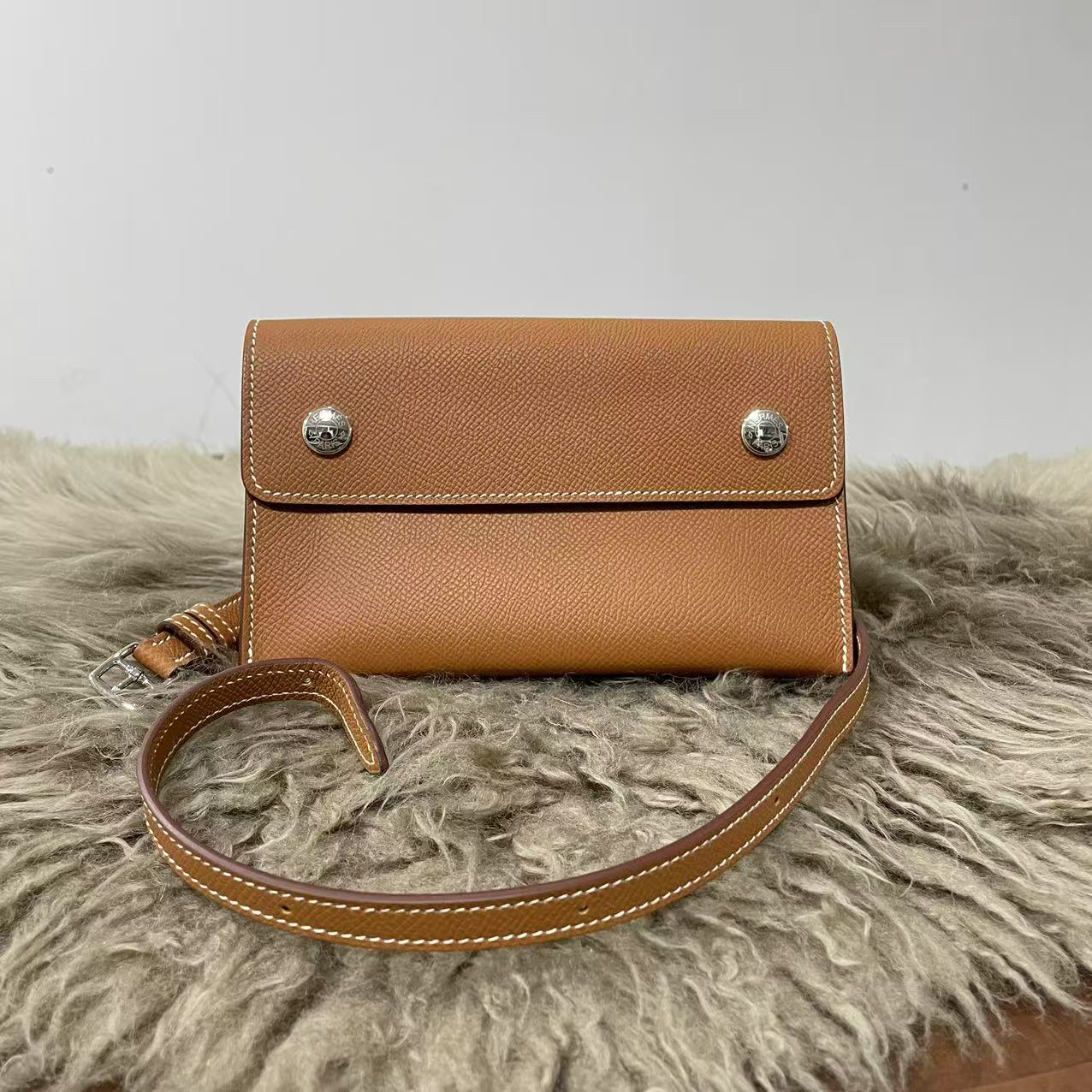 99新 Hermes/爱马仕 snap wallet单肩包B刻 US582912