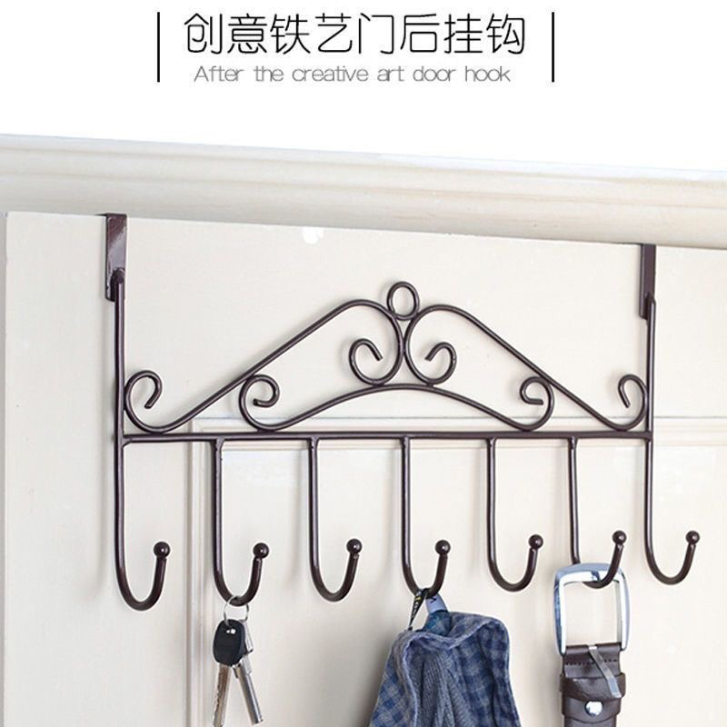 拉萨发货西藏包邮门后挂钩免打孔挂衣架卧室门上挂架收纳置物架