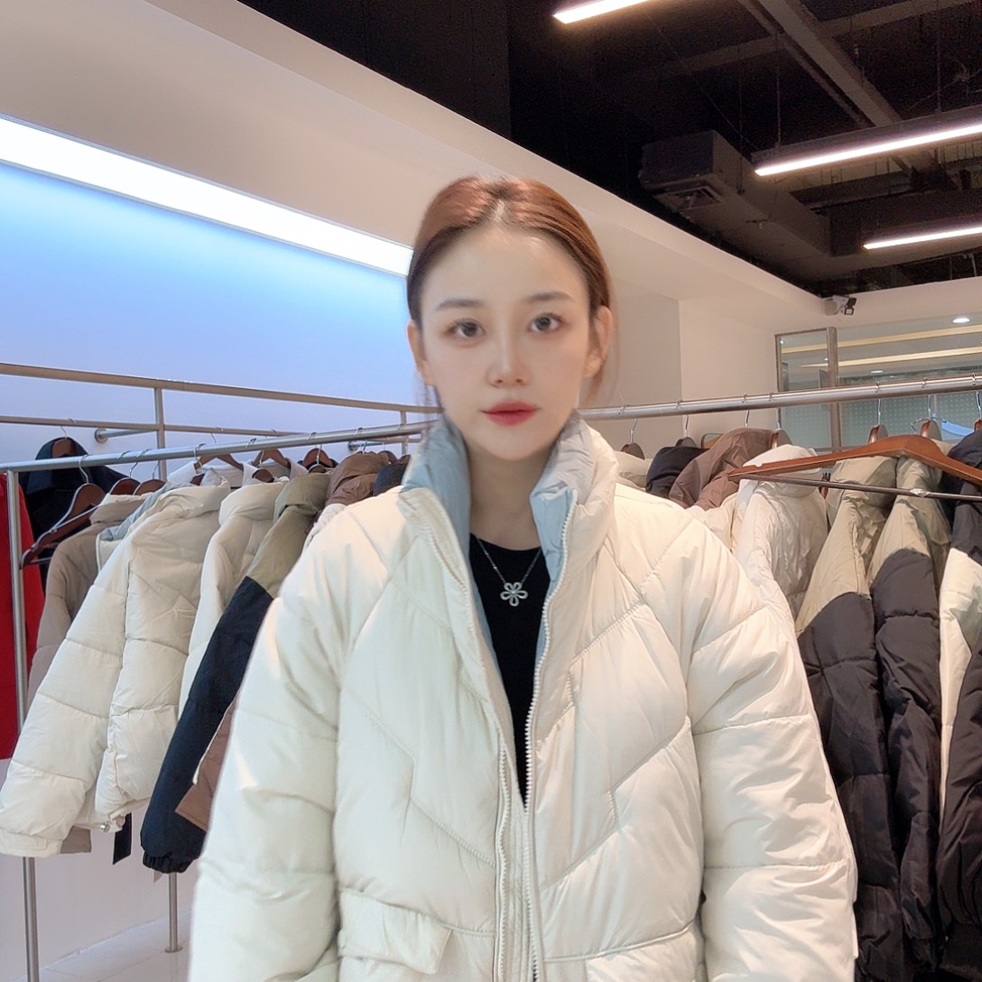 棉服拼色XL号哈哈