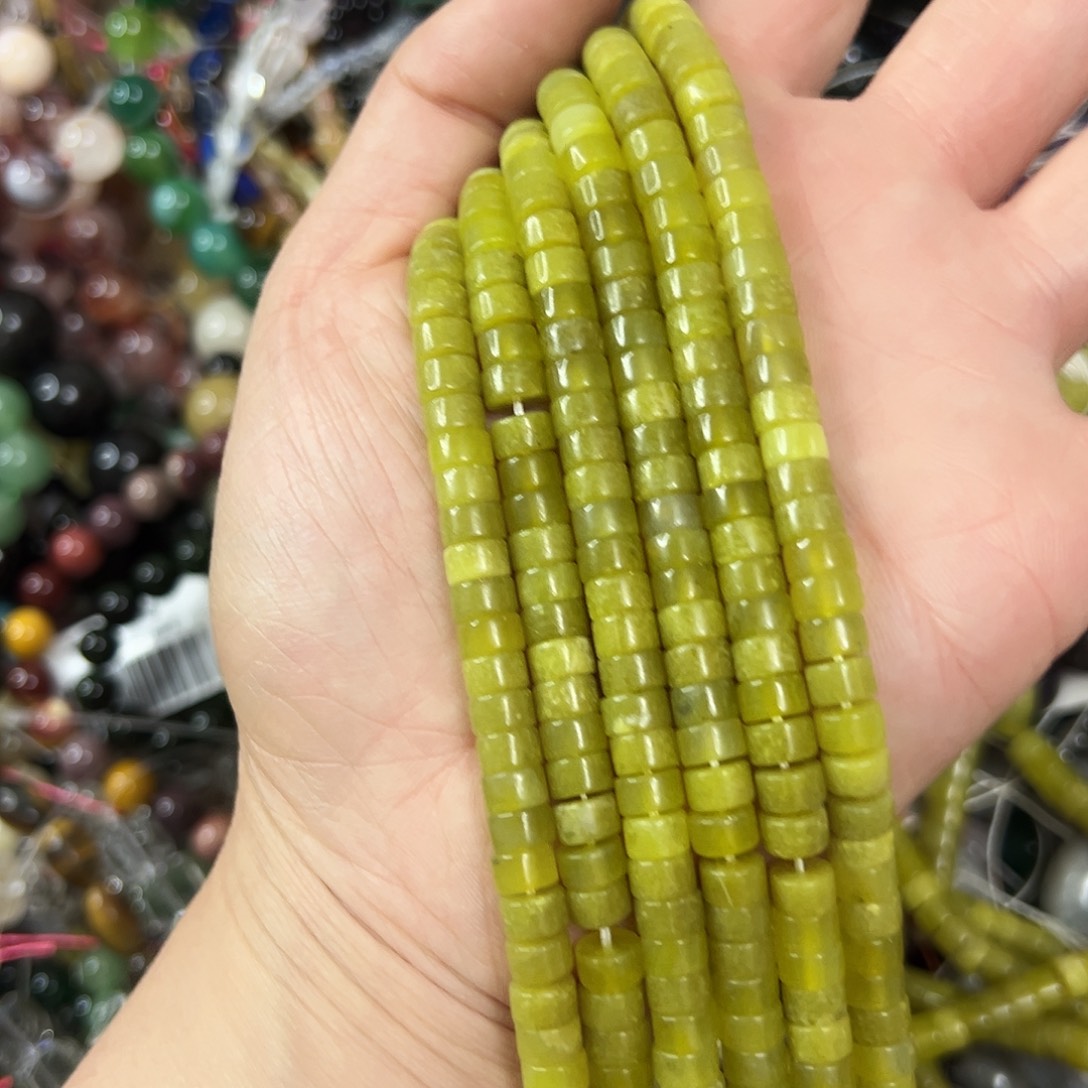 玛瑙/玉髓未镶嵌珠宝半成品，卡6岫玉直切一条