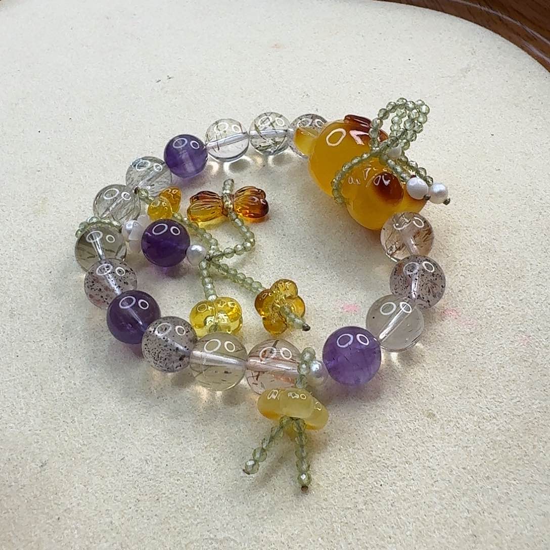 琥珀手链未镶嵌琥珀手串