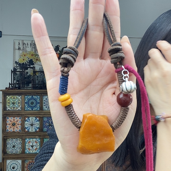 蜜蜡项链未镶嵌项链