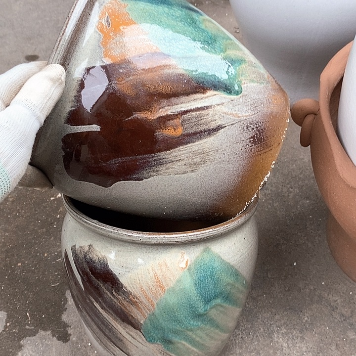 紫砂花盆口20高20福利