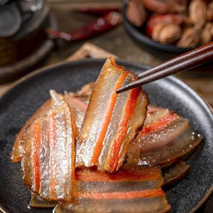  贵州柴火烟熏腊肉现称现拍【直播间称重】