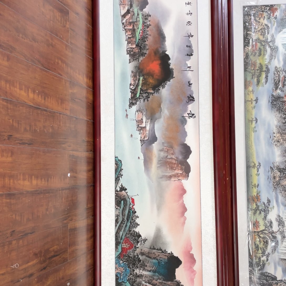 国画带框尺寸48*163厘米