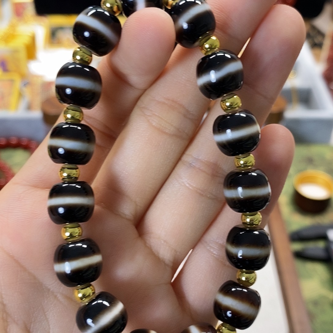 幽***伈玛瑙/玉髓未镶嵌手串