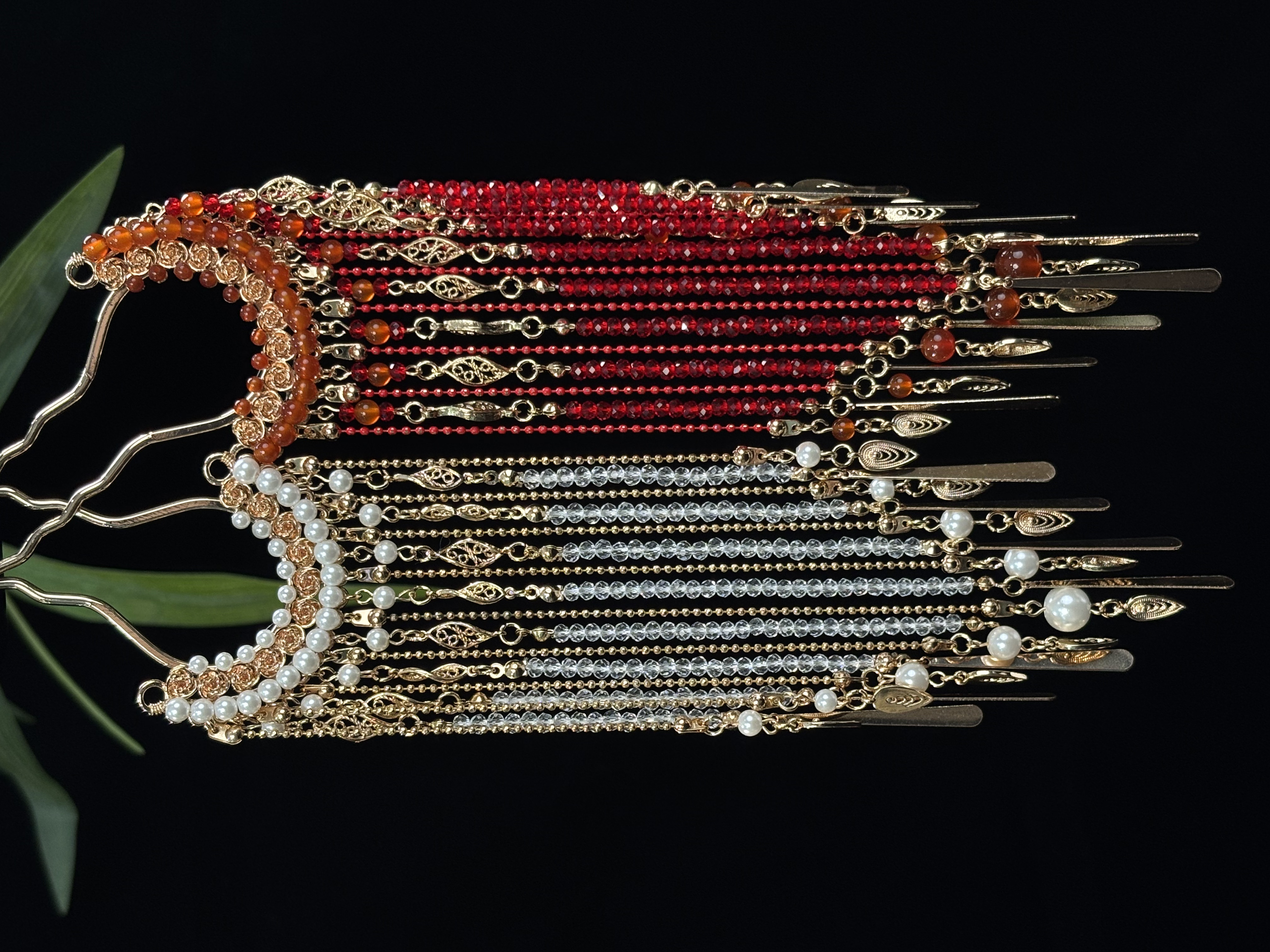 古悦倾城【穗月发钗】古风长流苏发簪中国风汉服配饰新中式发饰