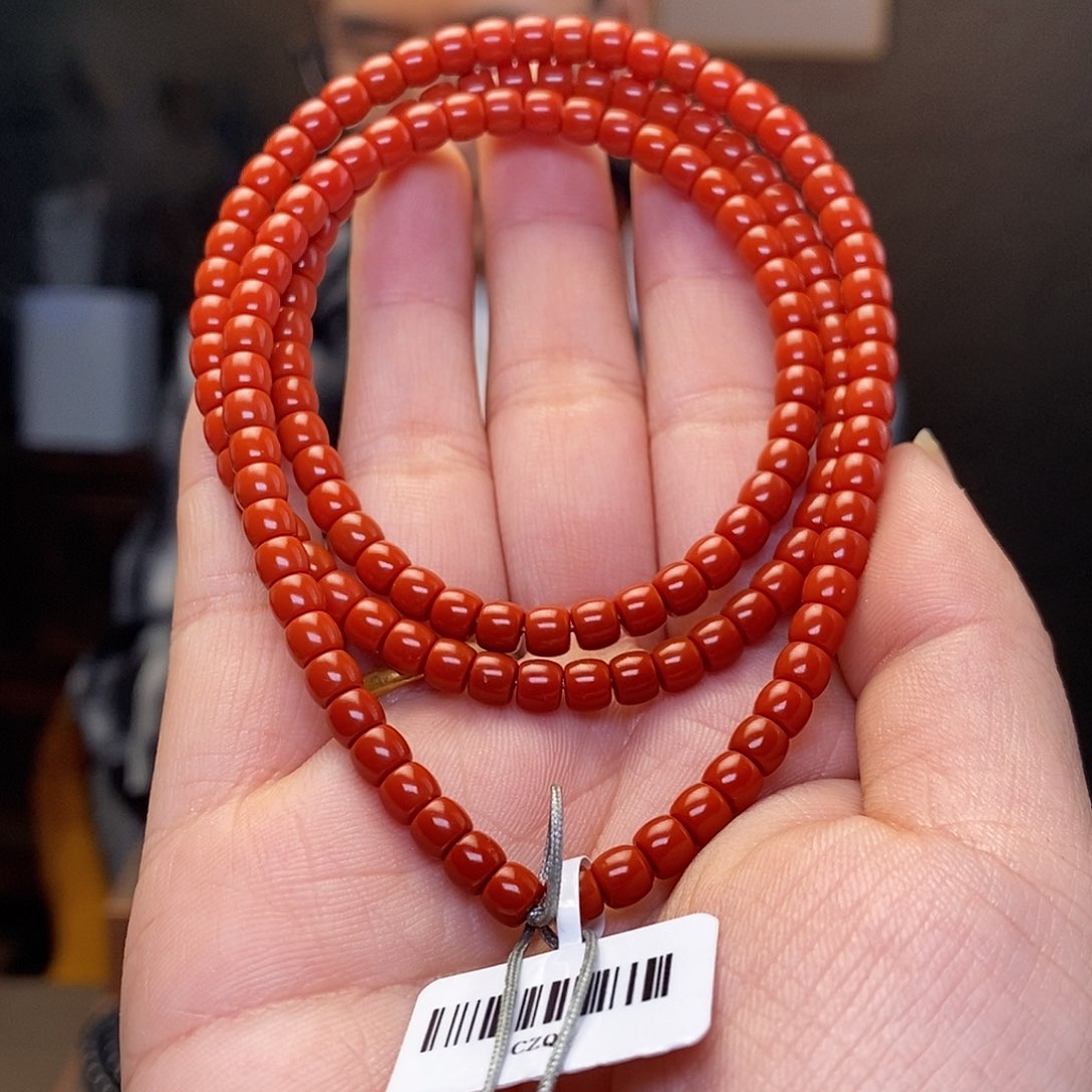 南红玛瑙手串未镶嵌卡4.8