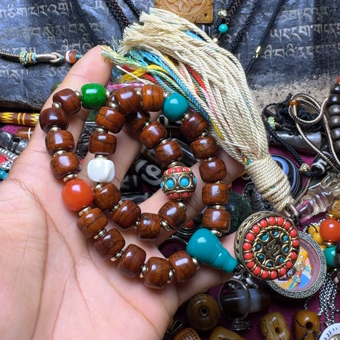 金刚菩提手串牦牛骨88