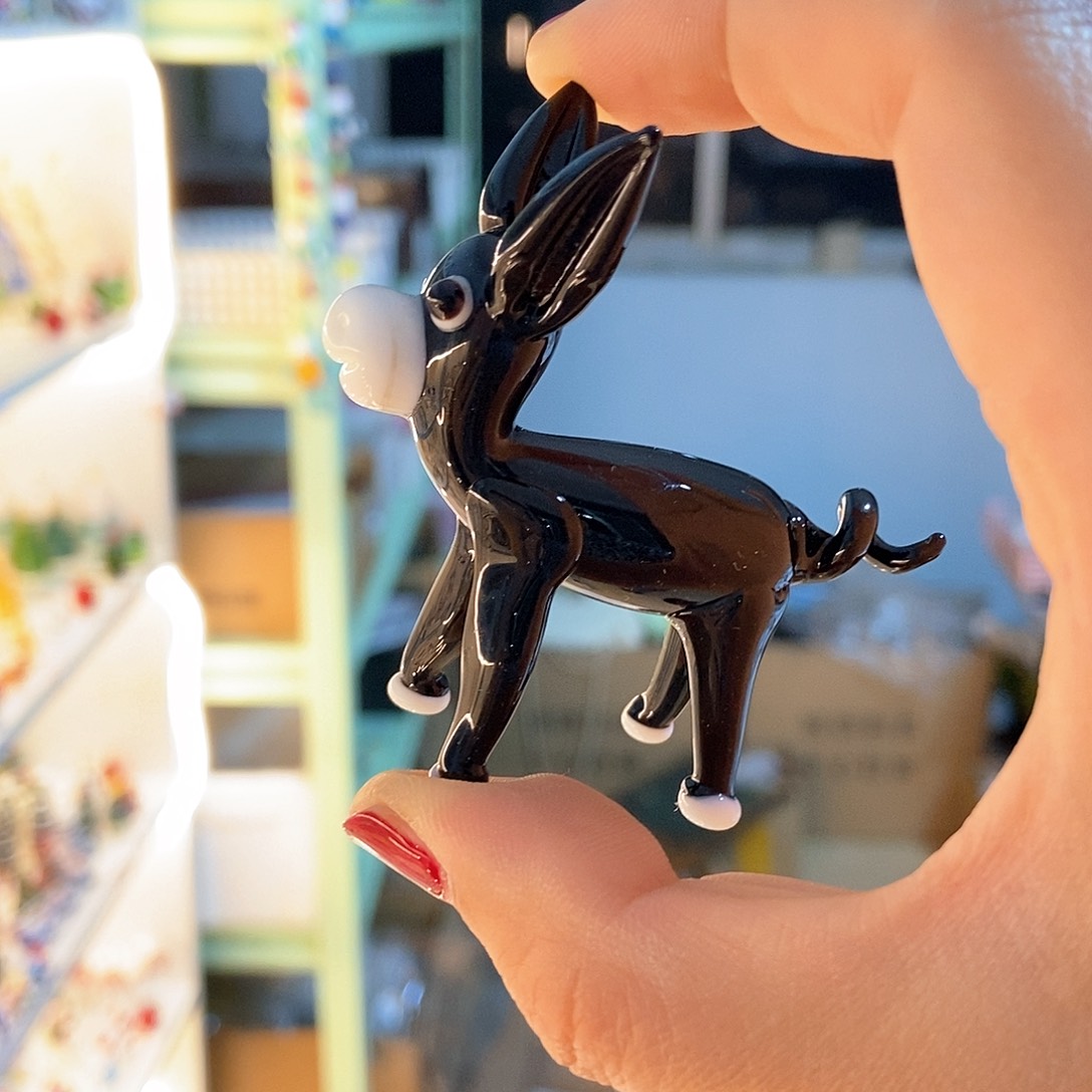 琉璃手工艺品小黑驴