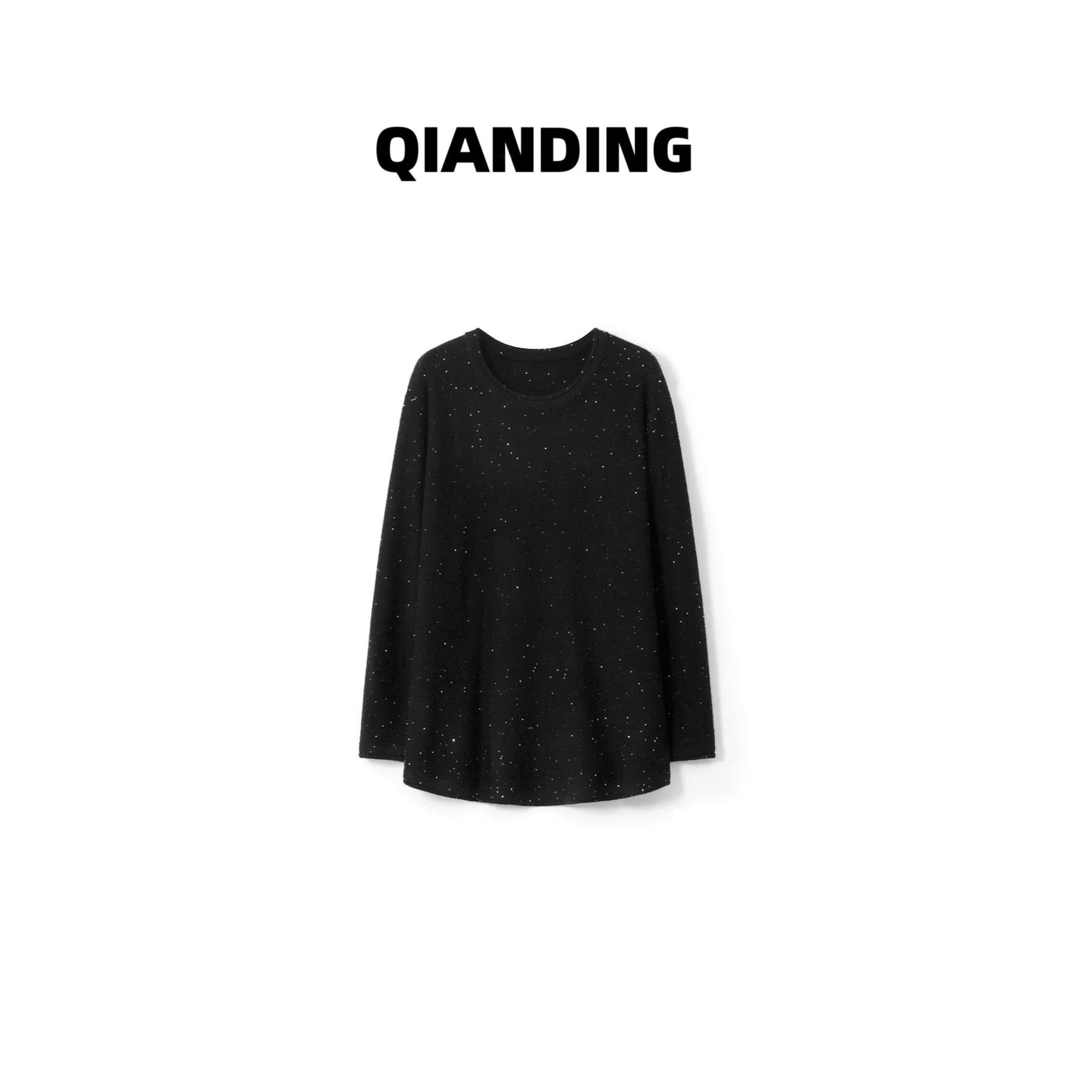【QIANDING】【坠入银河】阿拉善山羊绒满天星松软亲肤保暖毛衣F344
