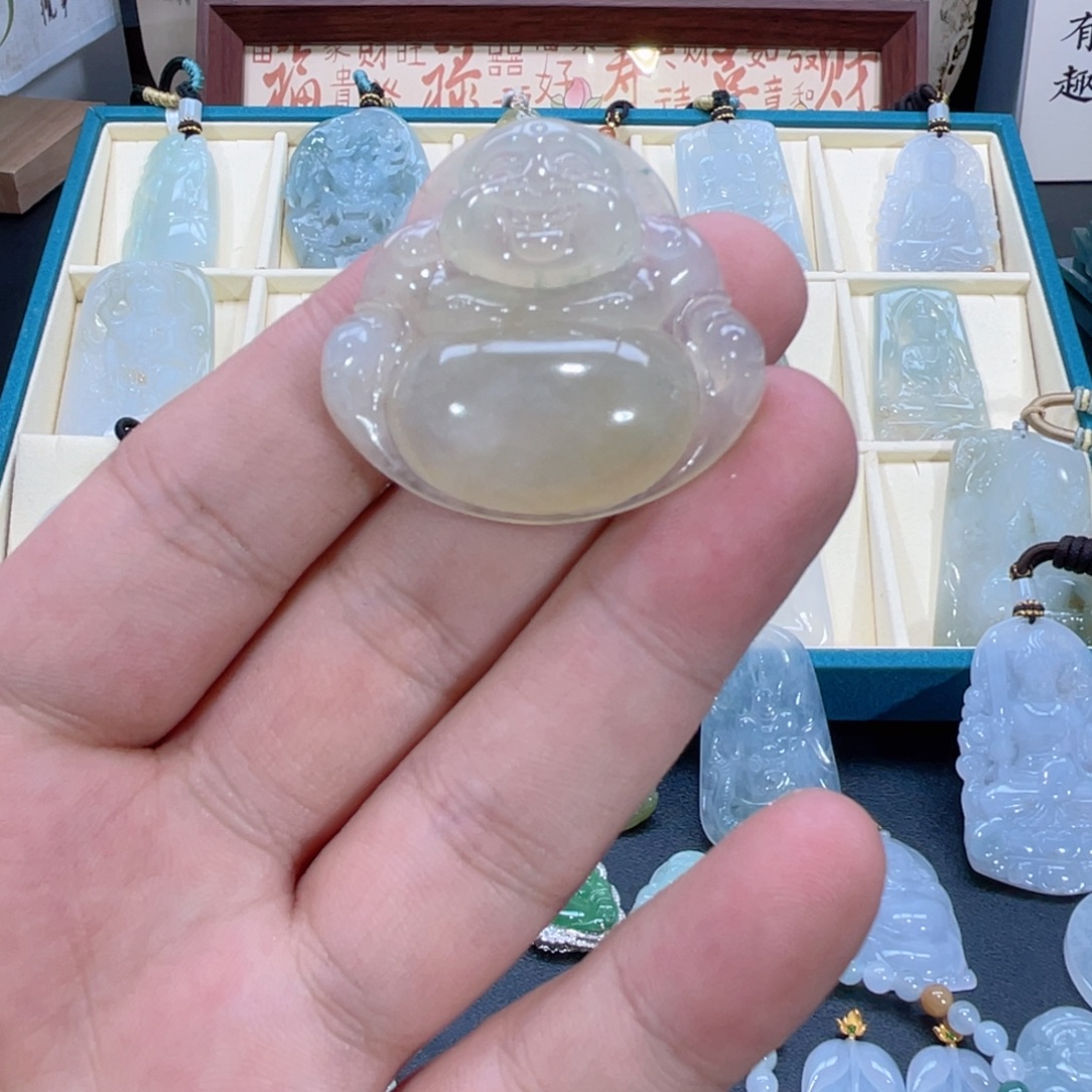 颈饰未镶嵌翡翠缅甸翡翠