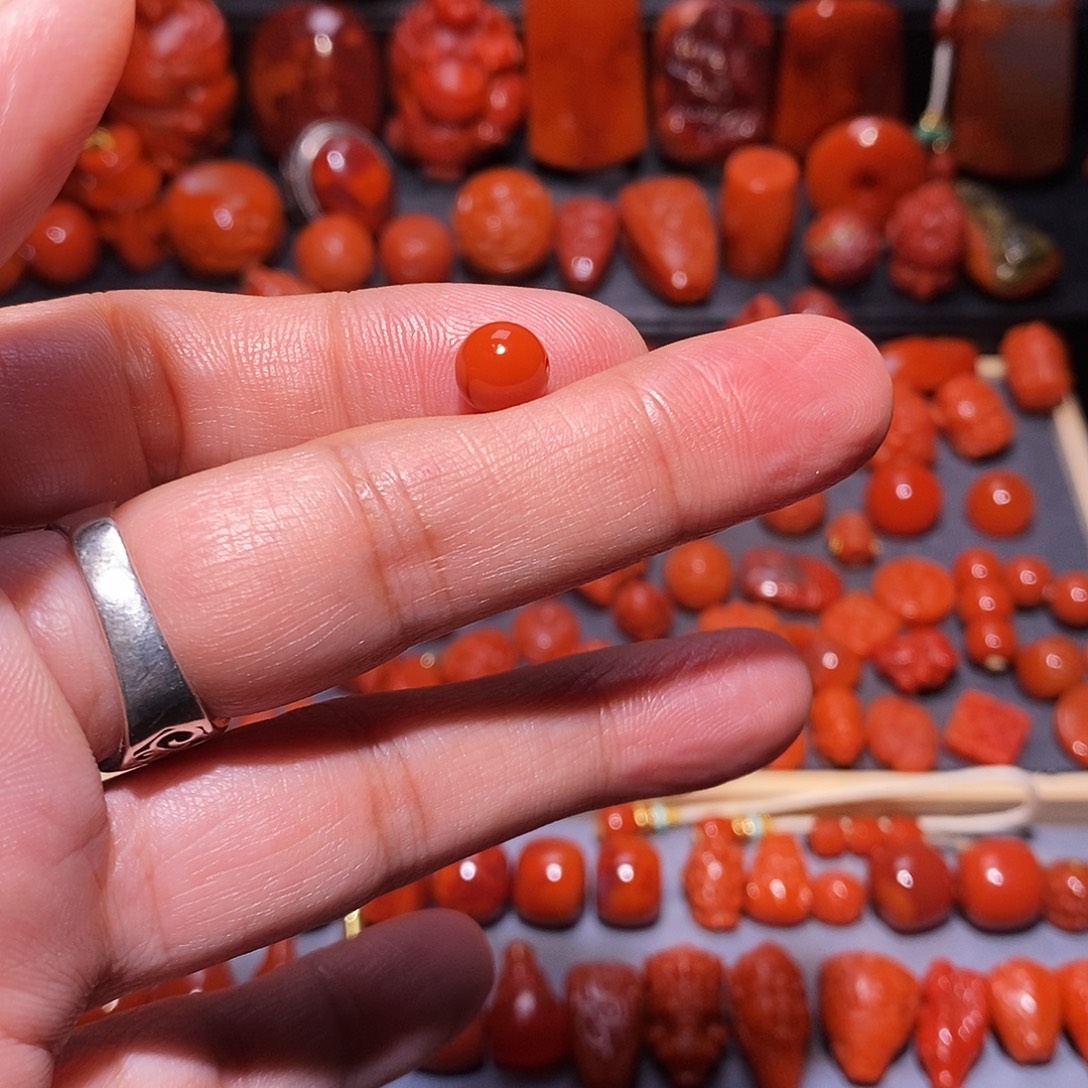 少***9南红玛瑙未镶嵌圆珠8