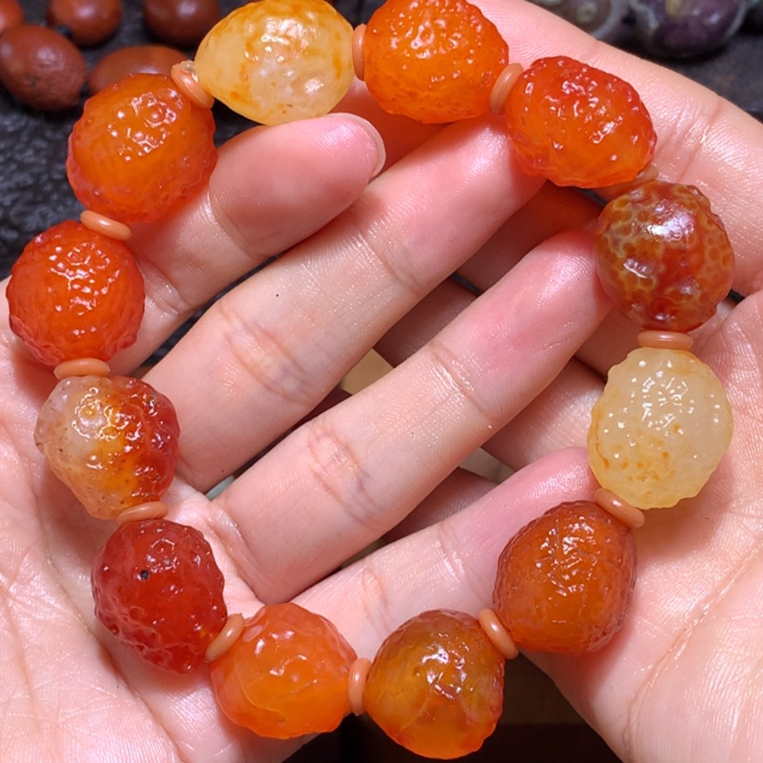 未镶嵌玛瑙/玉髓珠宝半成品