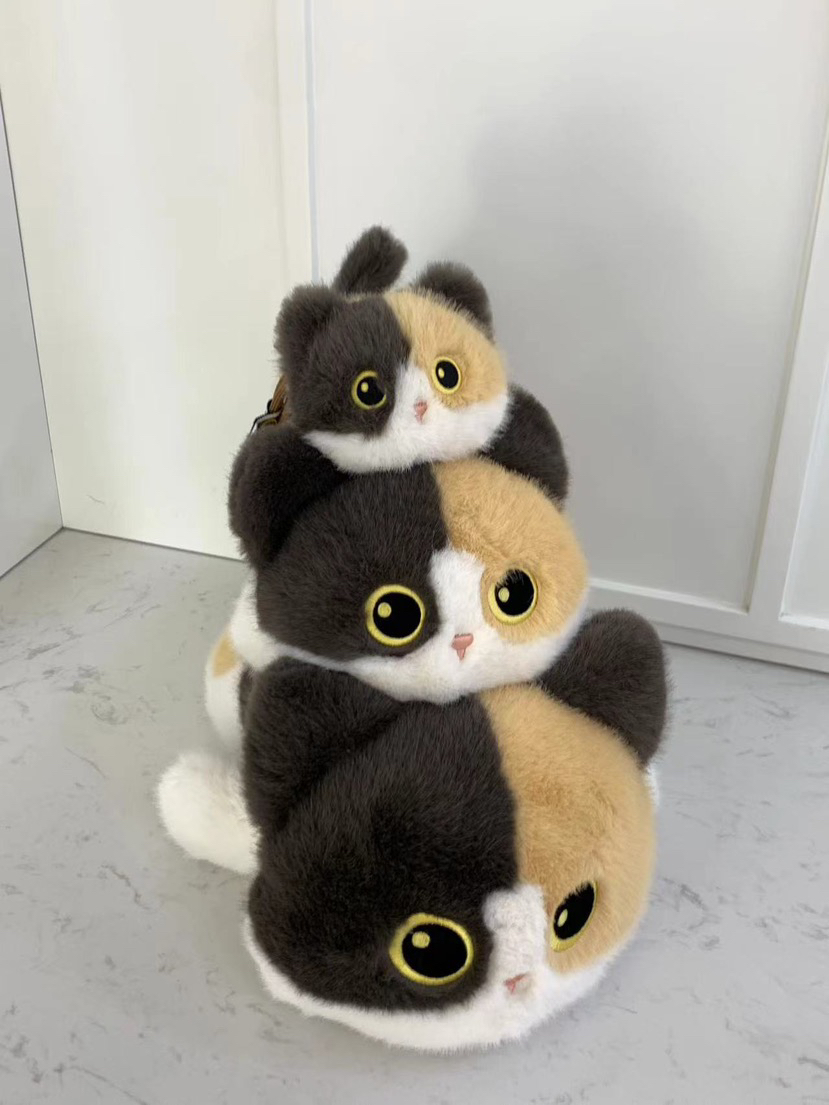 多爱 可爱趴趴猫猫 三花猫 暹罗猫 小黑猫 文具套装3只起拍