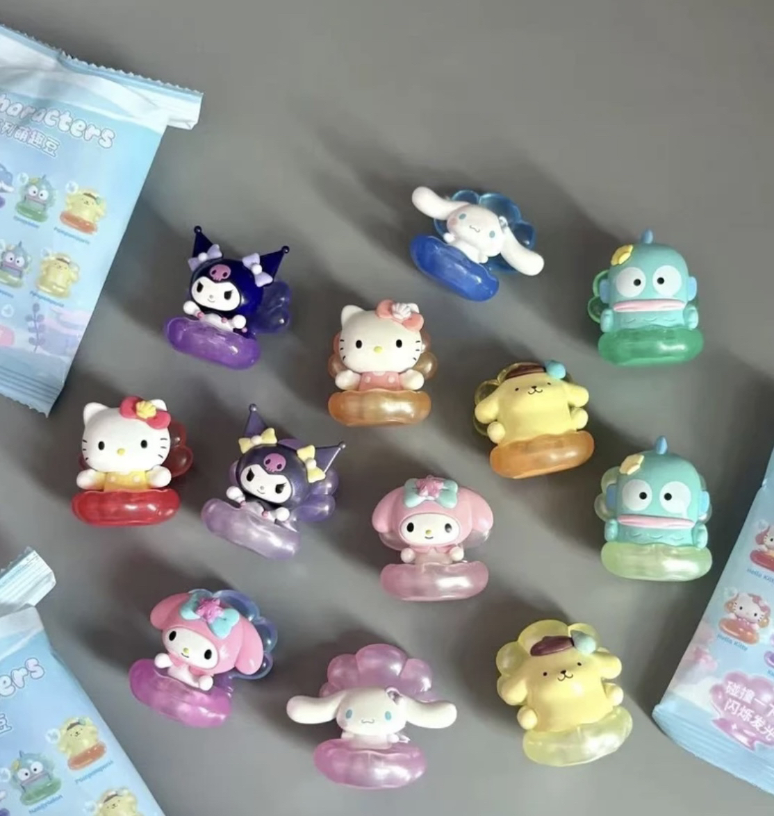 【代拆】三丽鸥珠光贝壳系列萌趣豆潮玩