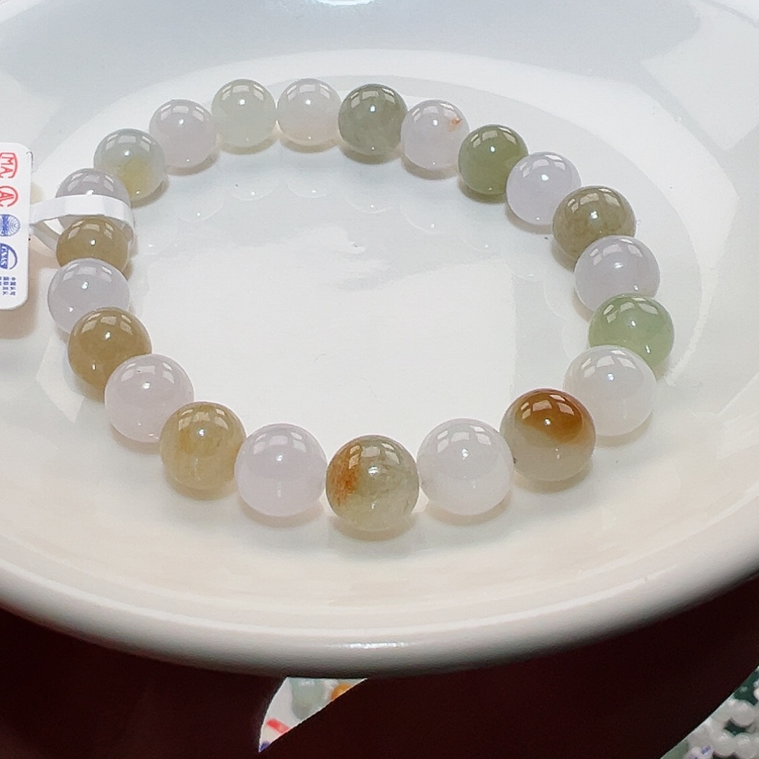 翡翠手链未镶嵌天然翡翠