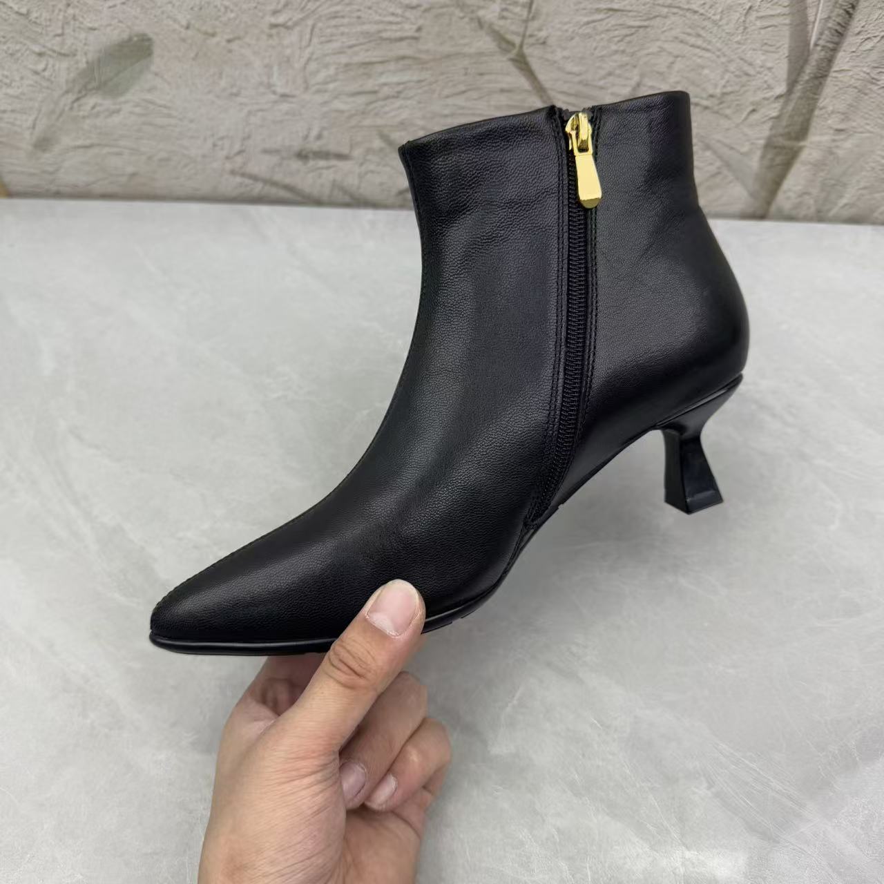 短靴女女靴子（羊皮）女F2838 绒