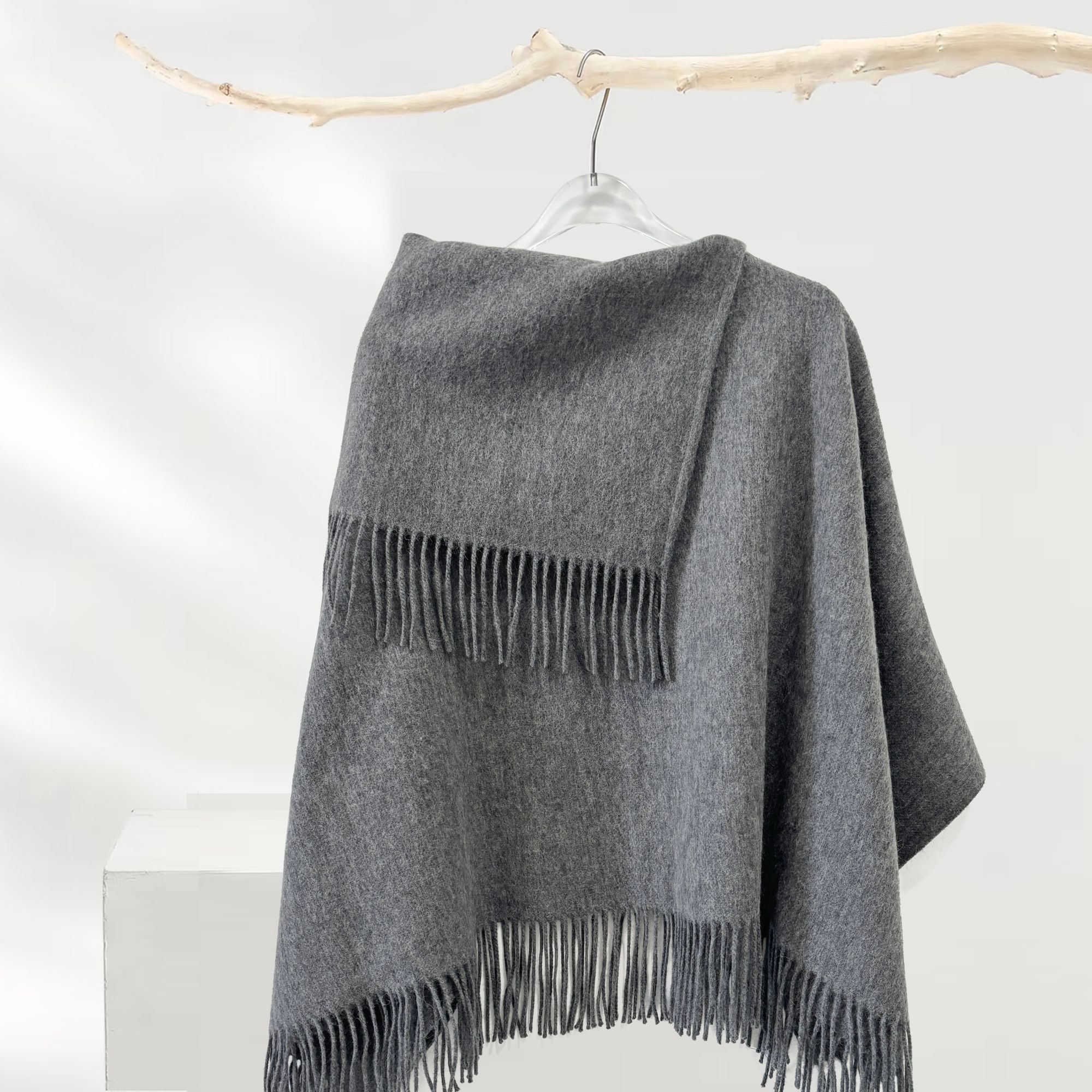 【初见系列】纯羊毛披肩批斗女士百搭简约气质高档秋冬季