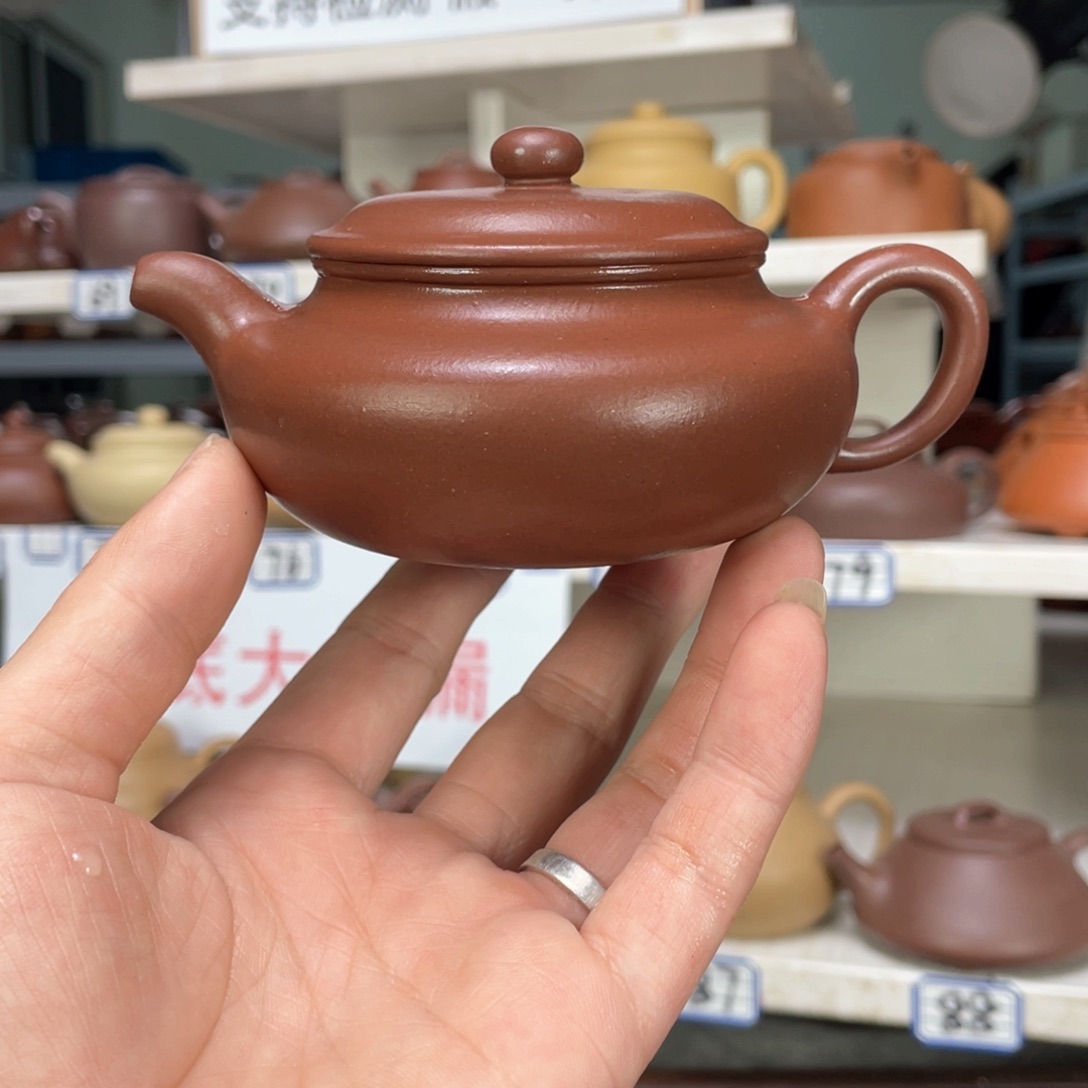 紫砂茶壶紫泥全手工190毫升