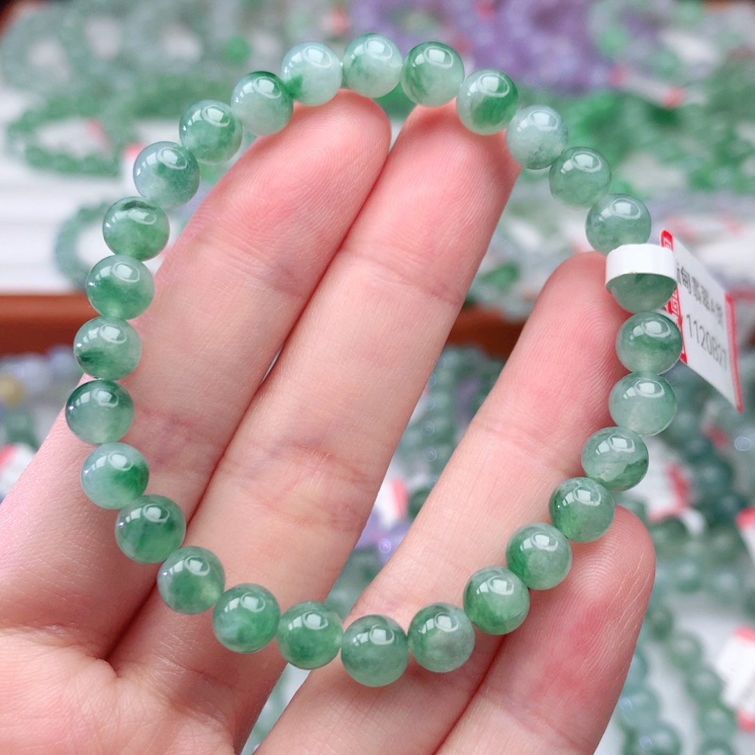 翡翠手链未镶嵌翡翠6.3mm