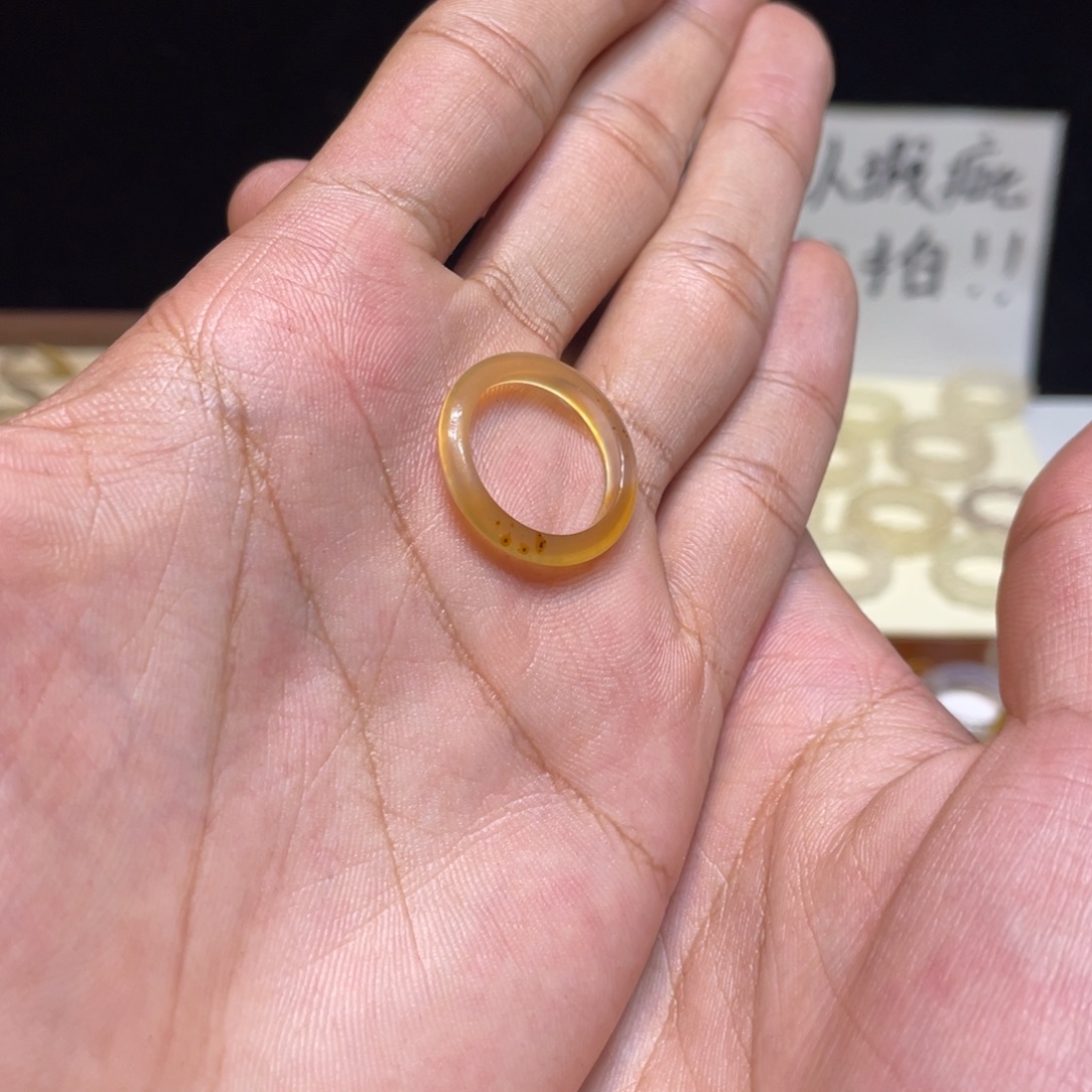 玛瑙/玉髓未镶嵌戒指47号港15 默认瑕疵