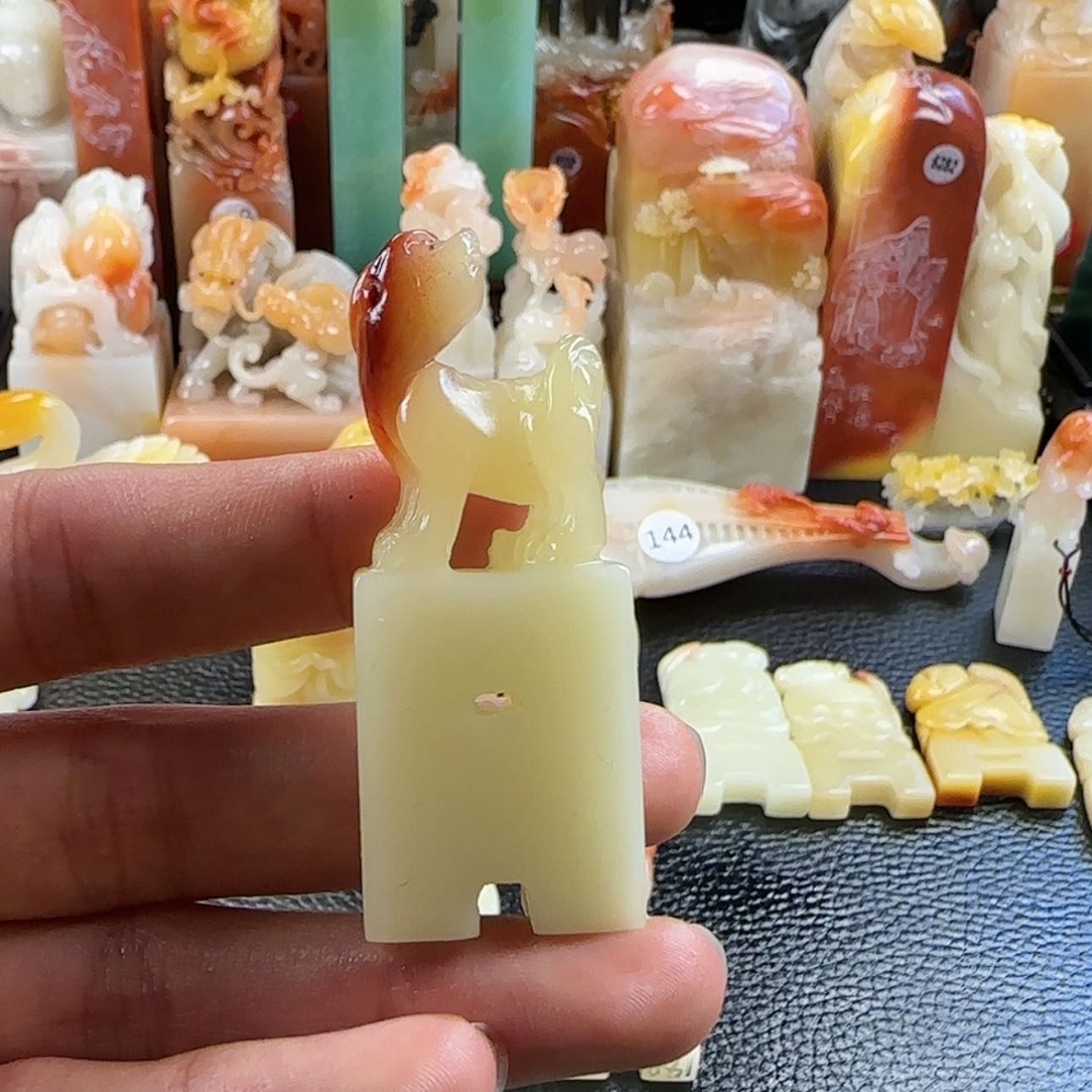 【闪购商品】寿山石印石青***文寿山石印章