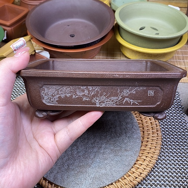 琉璃手工艺品宜兴紫砂精品花盆