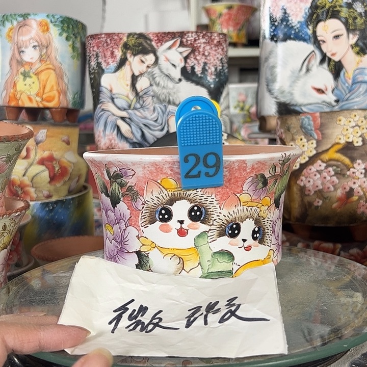 景德镇手绘花盆性价比超高