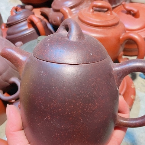 茶杯绿泥宜兴紫砂全手工制作全清